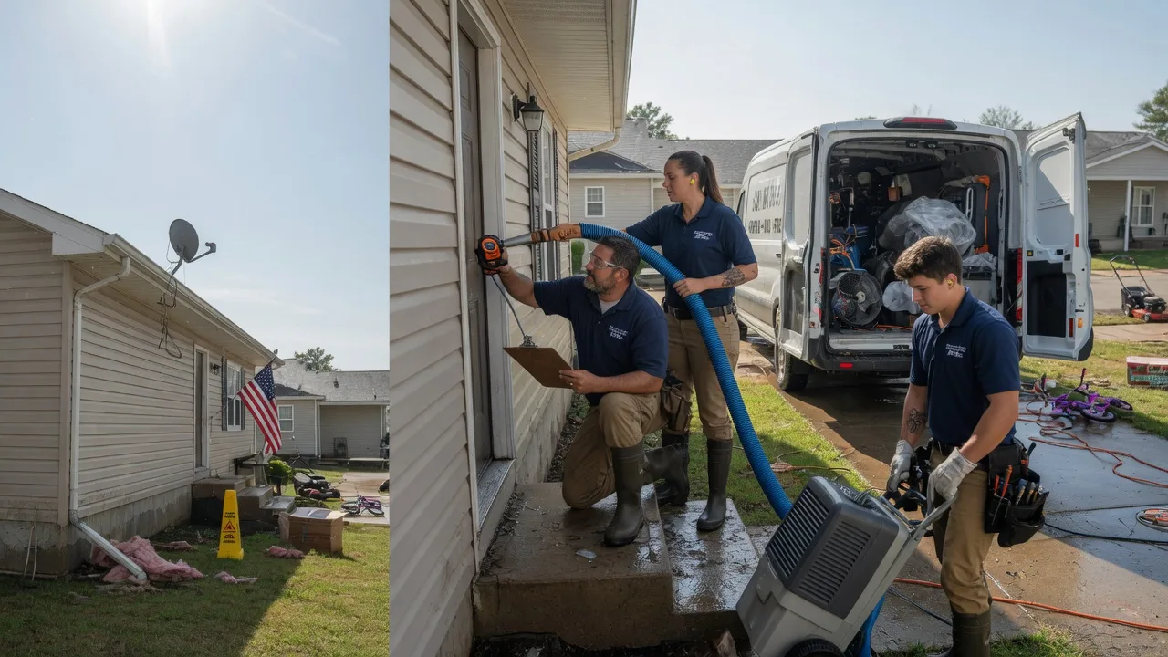 Ceiling Water Damage Restoration in Angie, LA near me